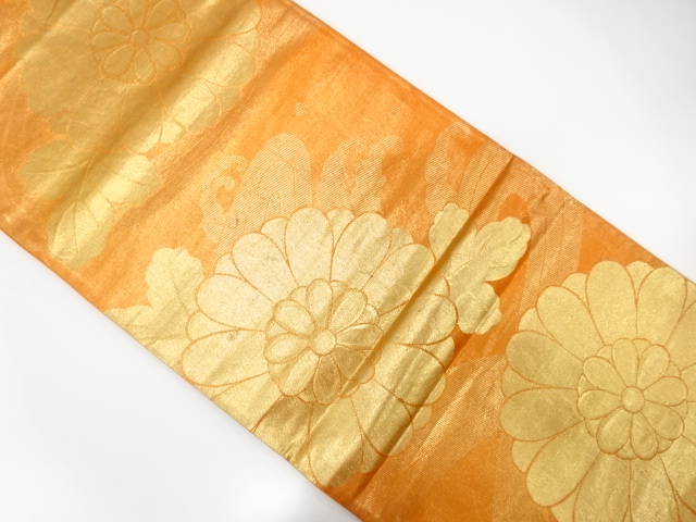 JAPANESE KIMONO / ANTIQUE FUKURO OBI / SILK / WOVEN STREAM